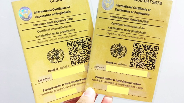 Image News BUKU KUNING(International Certificate of Vaccination or Prophylaxis - ICV)